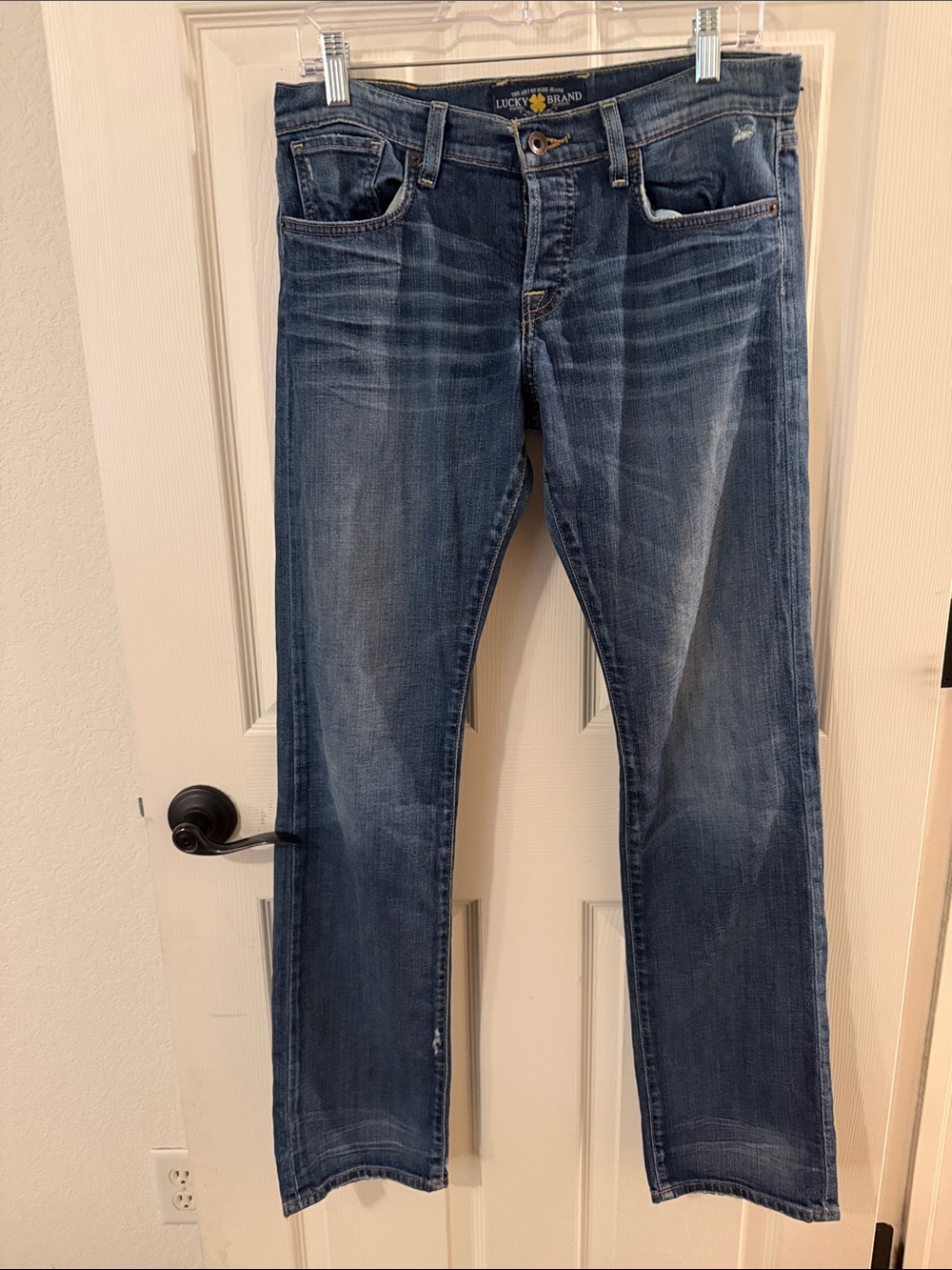 Lucky Brand Men’s Dark Blue Slim Straight Jeans